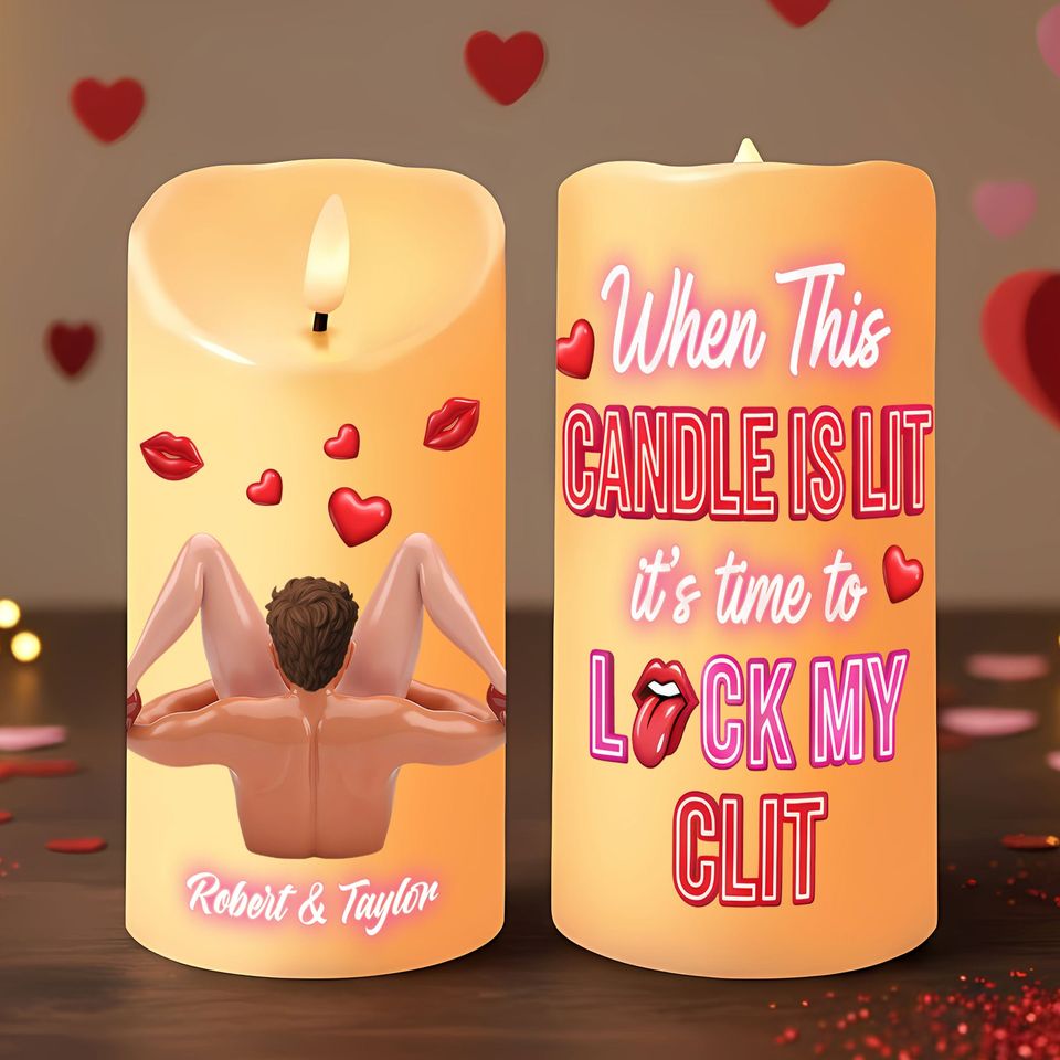 Naughty Couple LED Candle - Personalized Gifts For Couple
