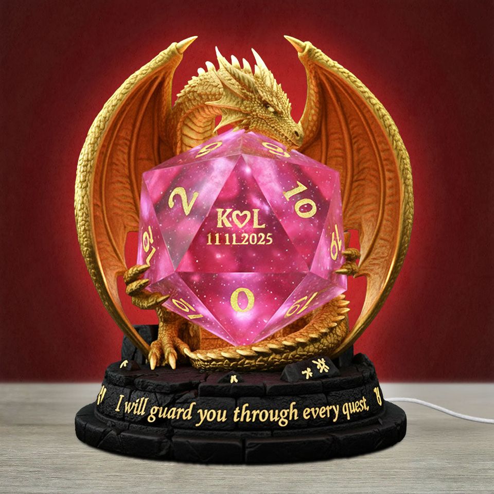 Fantasy Creature Acrylic Light Box - Personalized Gifts For Couples, Valentine Gift, Wedding Gift