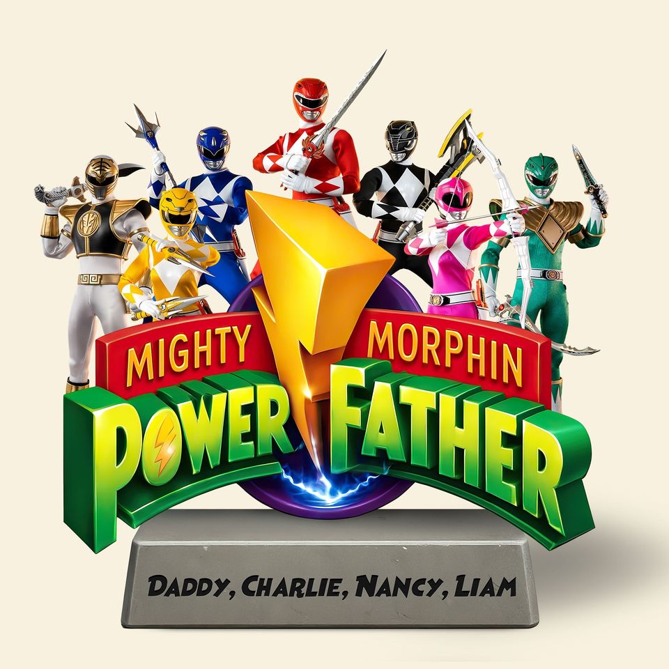Power Father Plaque - Personalized Gifts For Dad