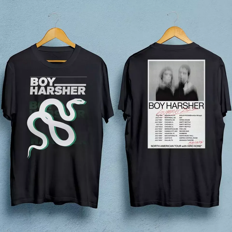 Boy Harsher band double-sided T-shirt Black Short Sleeve All Sizes S-5Xl TA3134