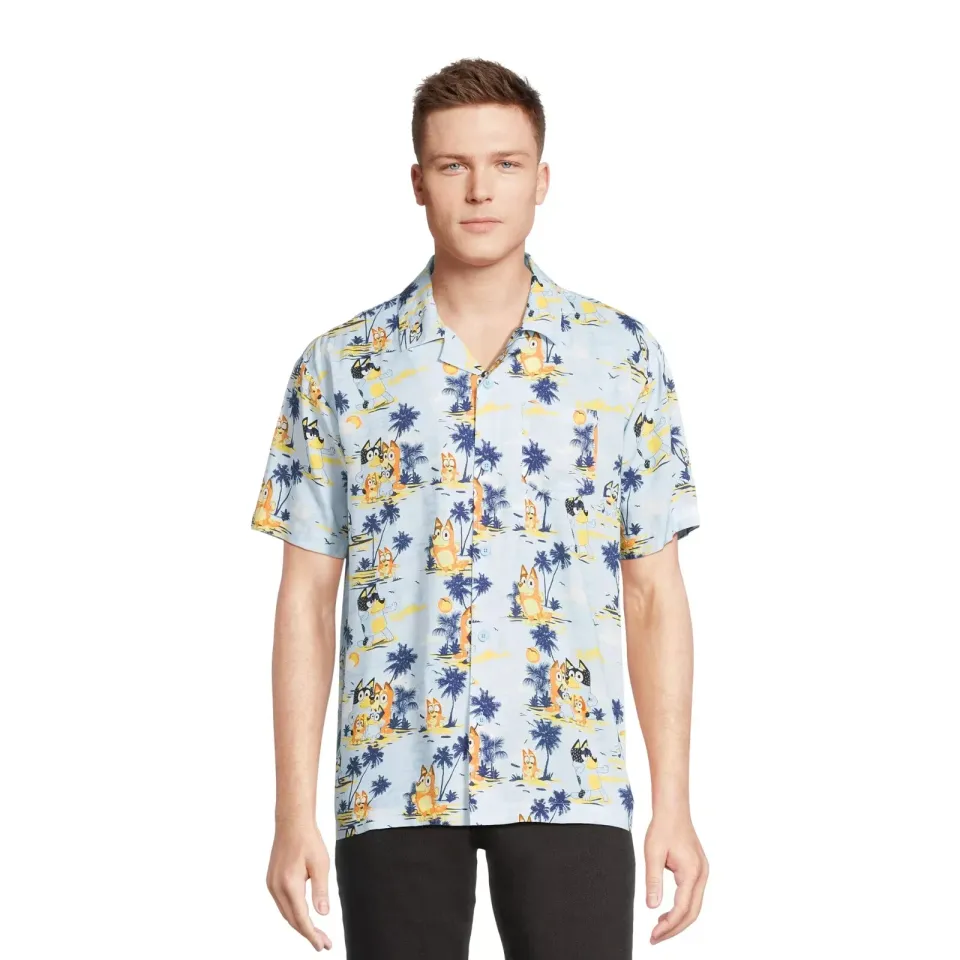 BlueyDad Hawaiian Shirt, BlueyDad Dad Life Family Shirt