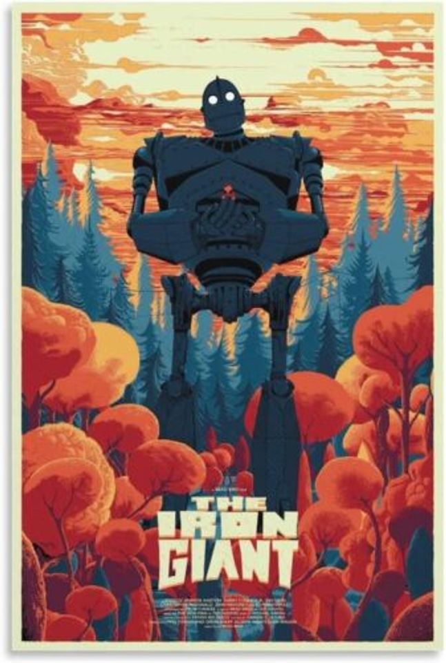 The Iron Giant Movie Poster Decorative Painting Canvas