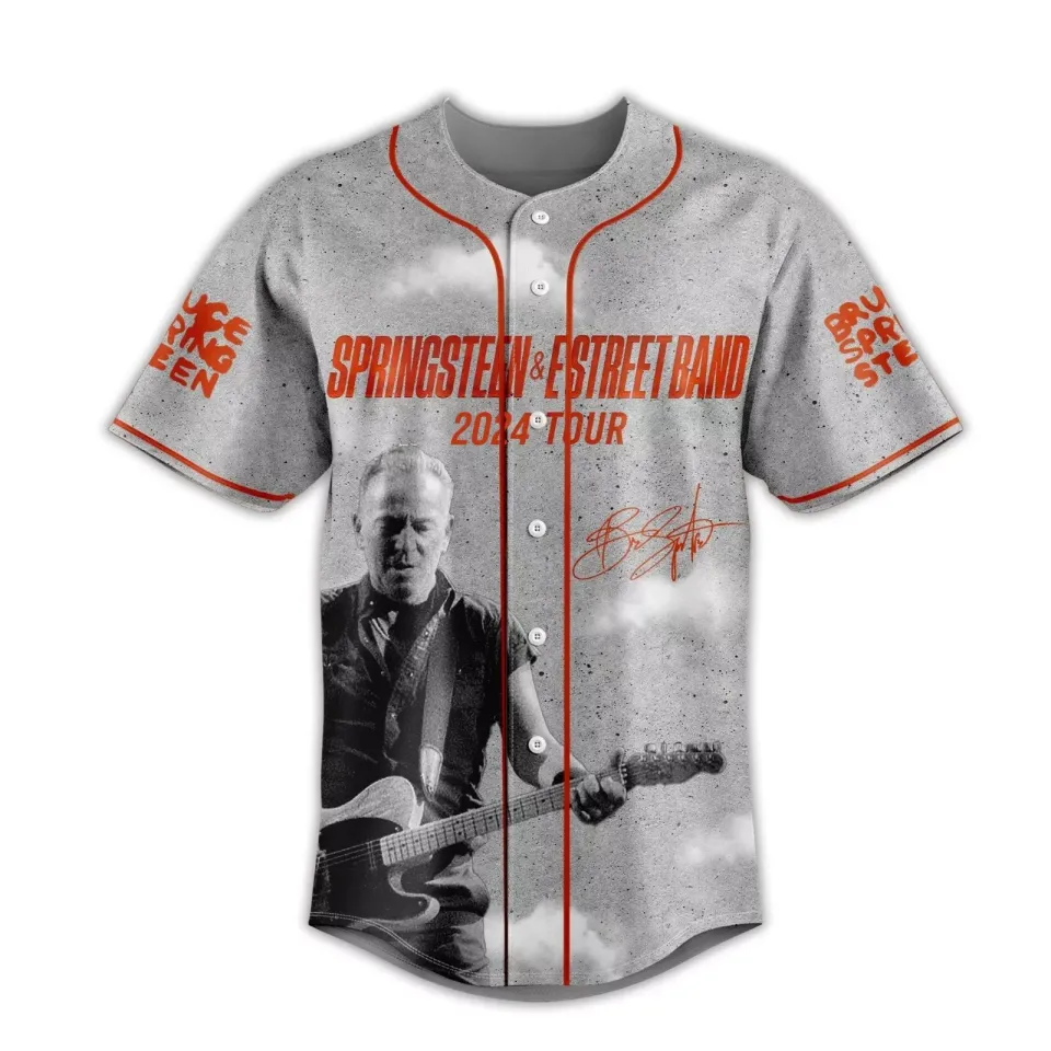Bruce Springsteen E Street Band Tour 2024 Baseball Jersey Shirts