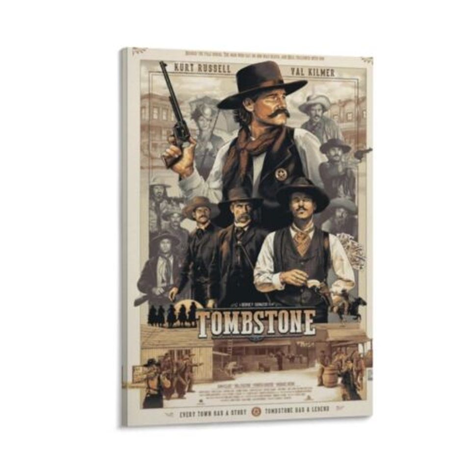 Tombstone Movie Poster Canvas Wall Art Canvas