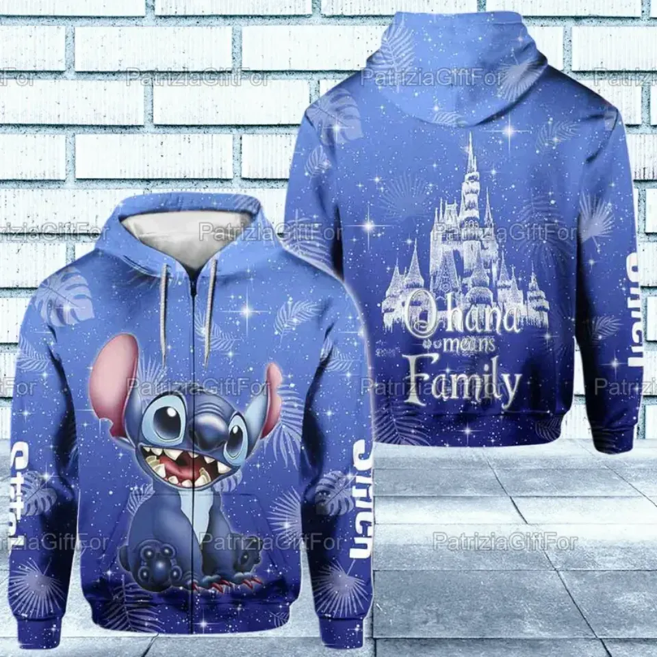 Funny Stitch For Women 3D ZIP HOODIE ALL OVER PRINT