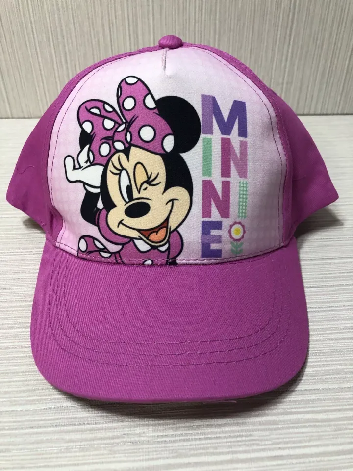 New Disney Minnie Mouse Youth Adjustable Baseball Cap Hat Pink