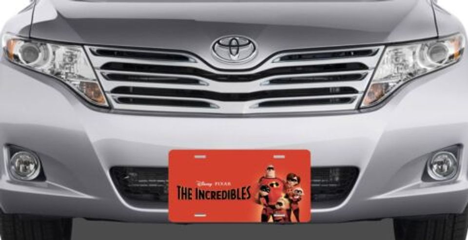 Inrcedibles Family - Walt Disney License Plate
