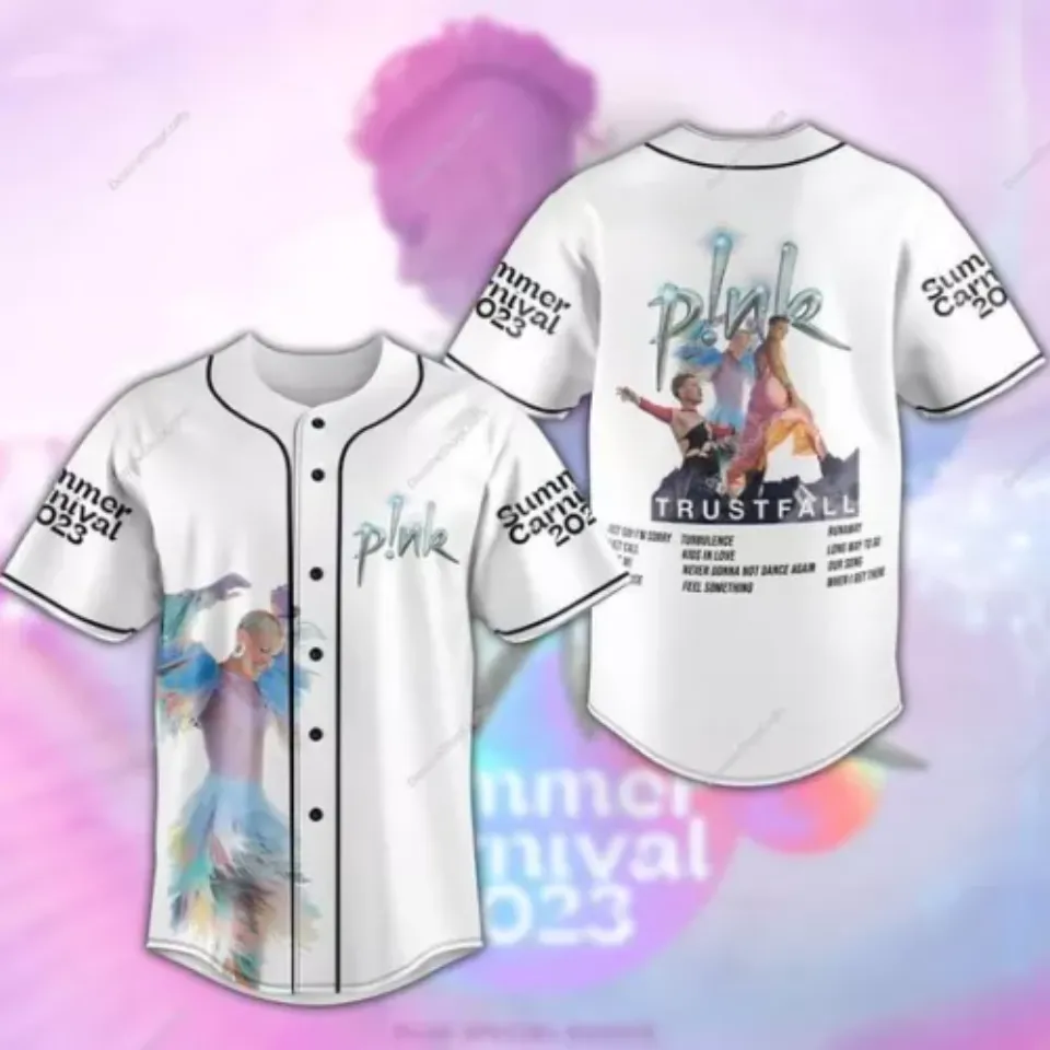Personalized! P!nk Summer Carnival 2023 Jersey Shirt 3D Gift Fan