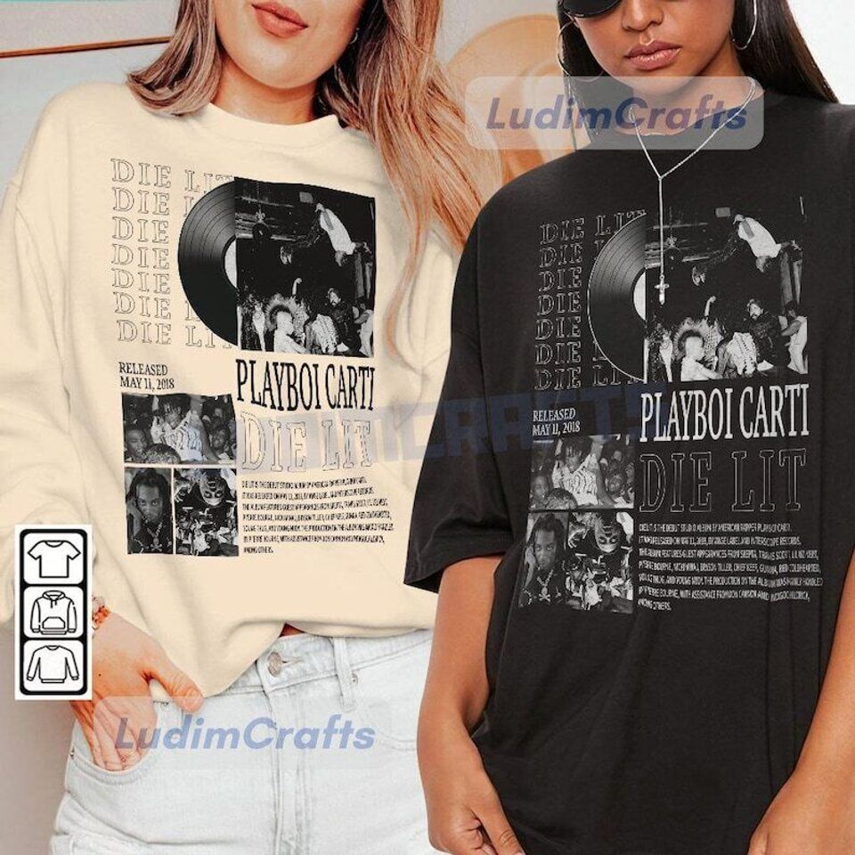 Playboi Carti Music Rap Shirt,Die Lit Album,Antagonist Tour 90s Vintage,gifts
