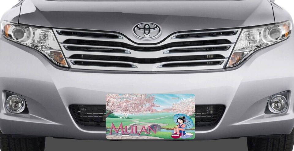 Mulan - Geisha - Walt Disney License Plate