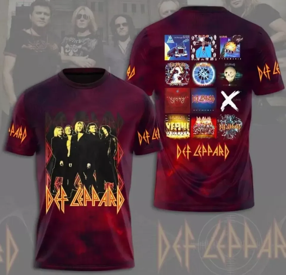 Def Leppard T-Shirt, Def Leppard Shirt, Rock Music 3D Shirt
