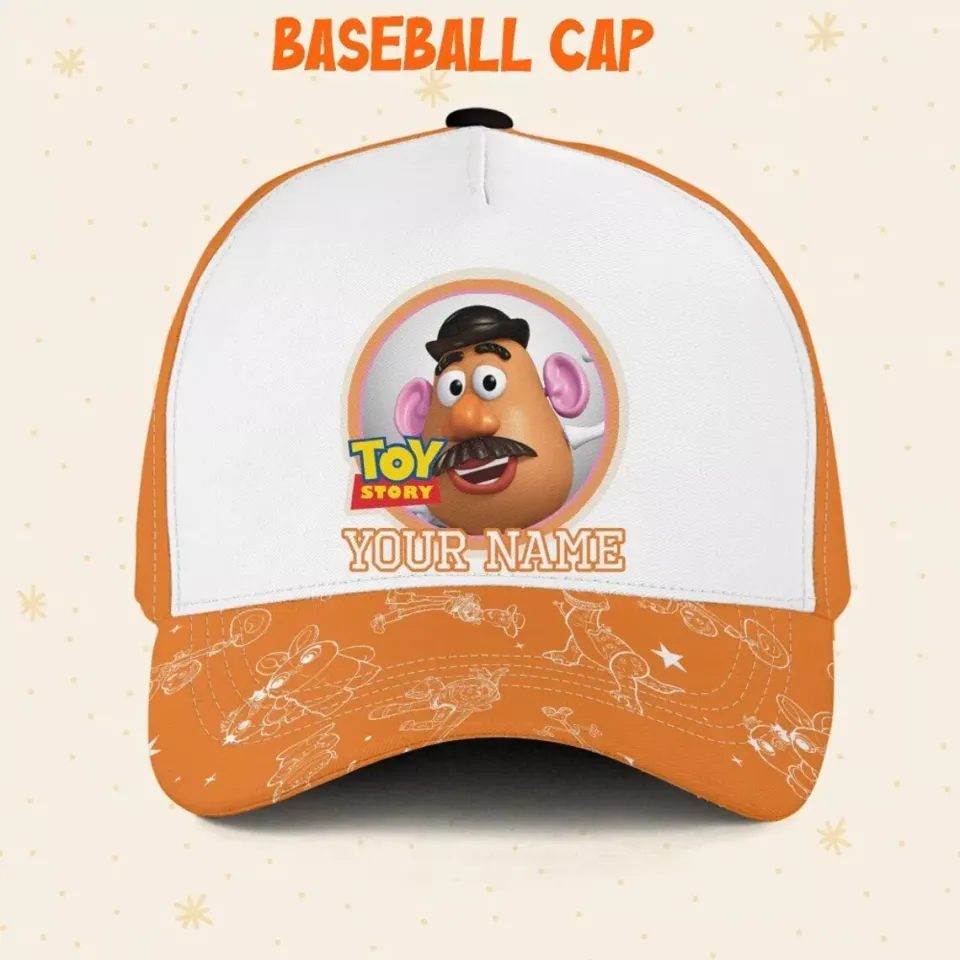Custom Toy Story Mr Potato Head Team Logo Cap, Custom Disney Hat Toy Story Hat