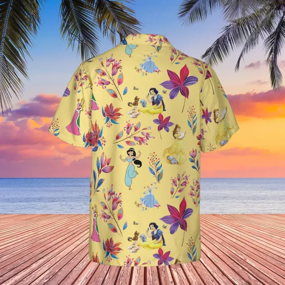 disney princess hawaiian shirt, cute gifts for dad, disneyland trip
