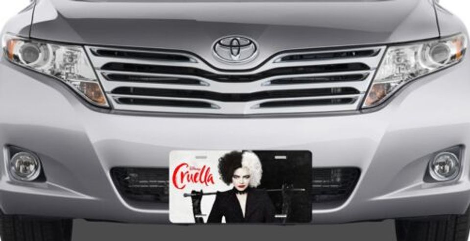 Cruella - Emma Stone Walt Disney License Plate