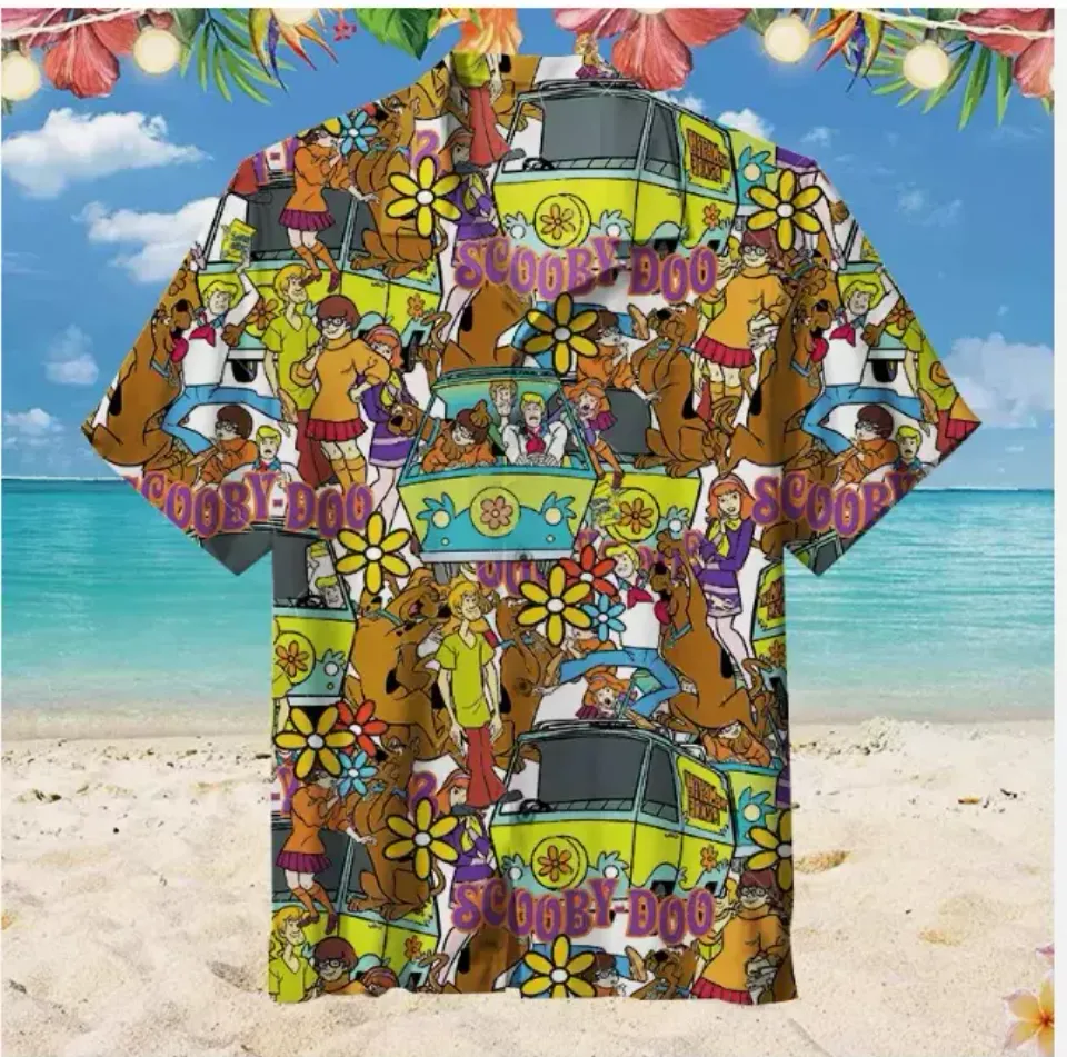 Awesome Scooby-Doo Where Are You Scooby-Doo And Friends 3D HAWAII SHIRT