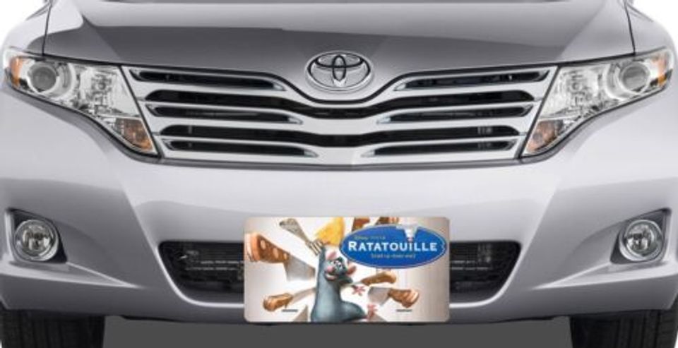Ratatouille Title - Disney License Plate Auto Truck Car Tag
