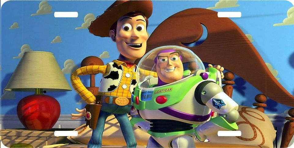 Toy Story - Buzz & Woody - Walt Disney License Plate