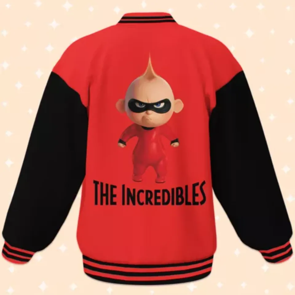 Personalized Disney The Incredibles Jack-Jack Parr Red Varsity Jacket