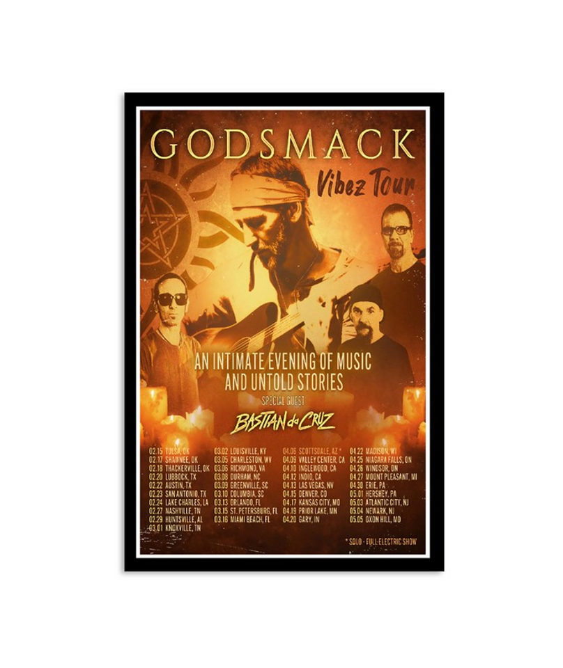 Vibez Tour Godsmack 2024 Poster Gift For Fans
