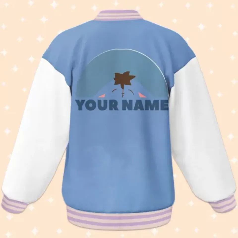 Custom Eeyore Blue Varsity Jacket Adult Baseball Jacket Personalized Disney