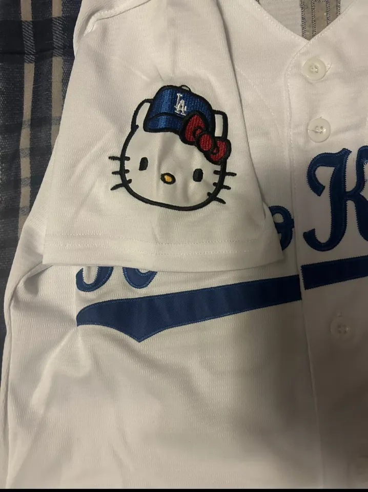Hello kitty Customized Dodgers jersey for women