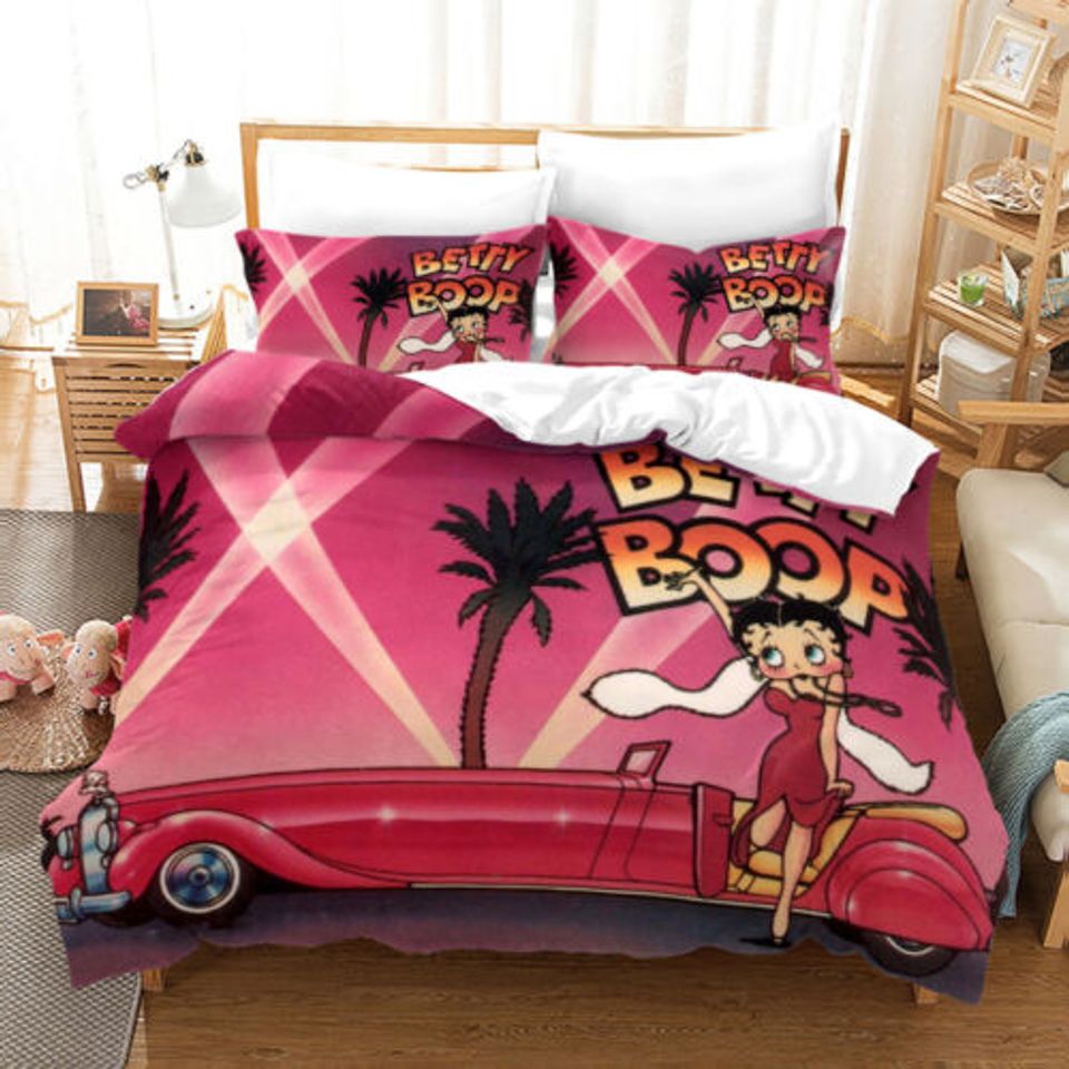 Girls Betty Boop 3D Bedding Set Gift