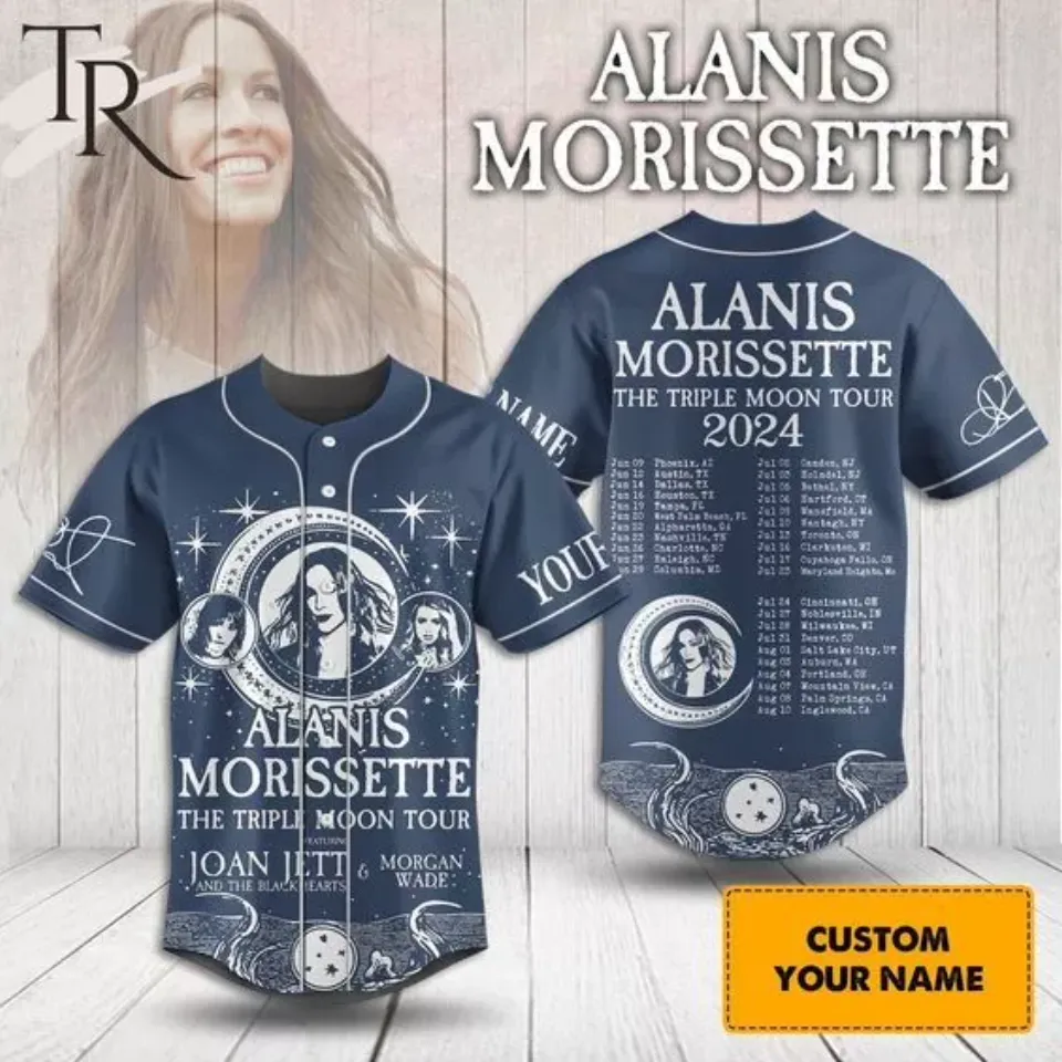 Alanis Morissette The Triple Moon Tour 2024 Jersey Shirt 3D