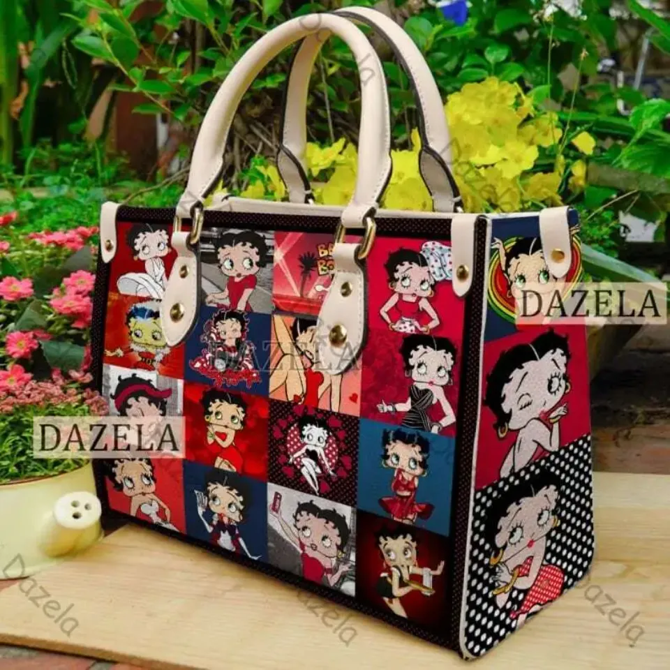 Personalized Betty Boop Handbag  Cartoon Betty Boop Gift Handbag