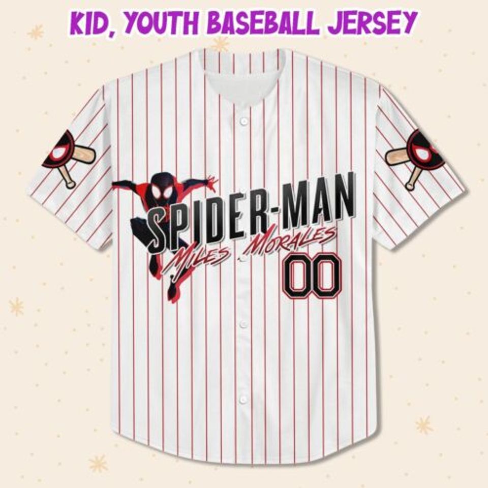 Custom Mile Red v3 Jersey Personalized Text Jersey Custom Spider Baseball Jersey