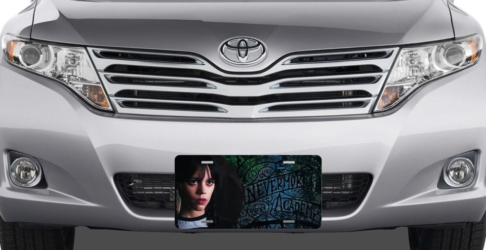 Wednesday Addams Nevermore License Plate