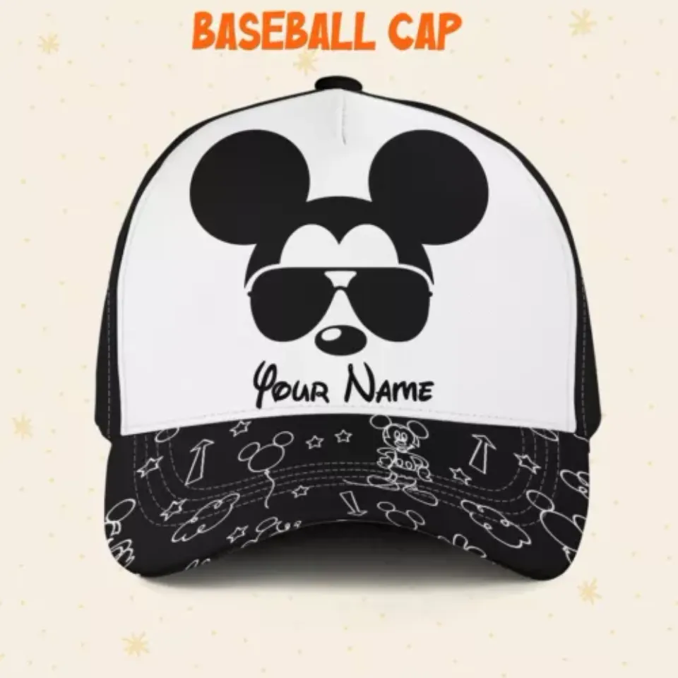 Custom Disney Mickey Cool Cap, Disney Trip Family Hats, Disney Vacation Hats