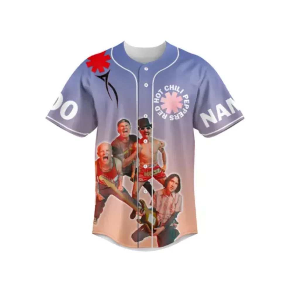 Personalized Red Hot Chili Peppers Baseball Jersey Shirt