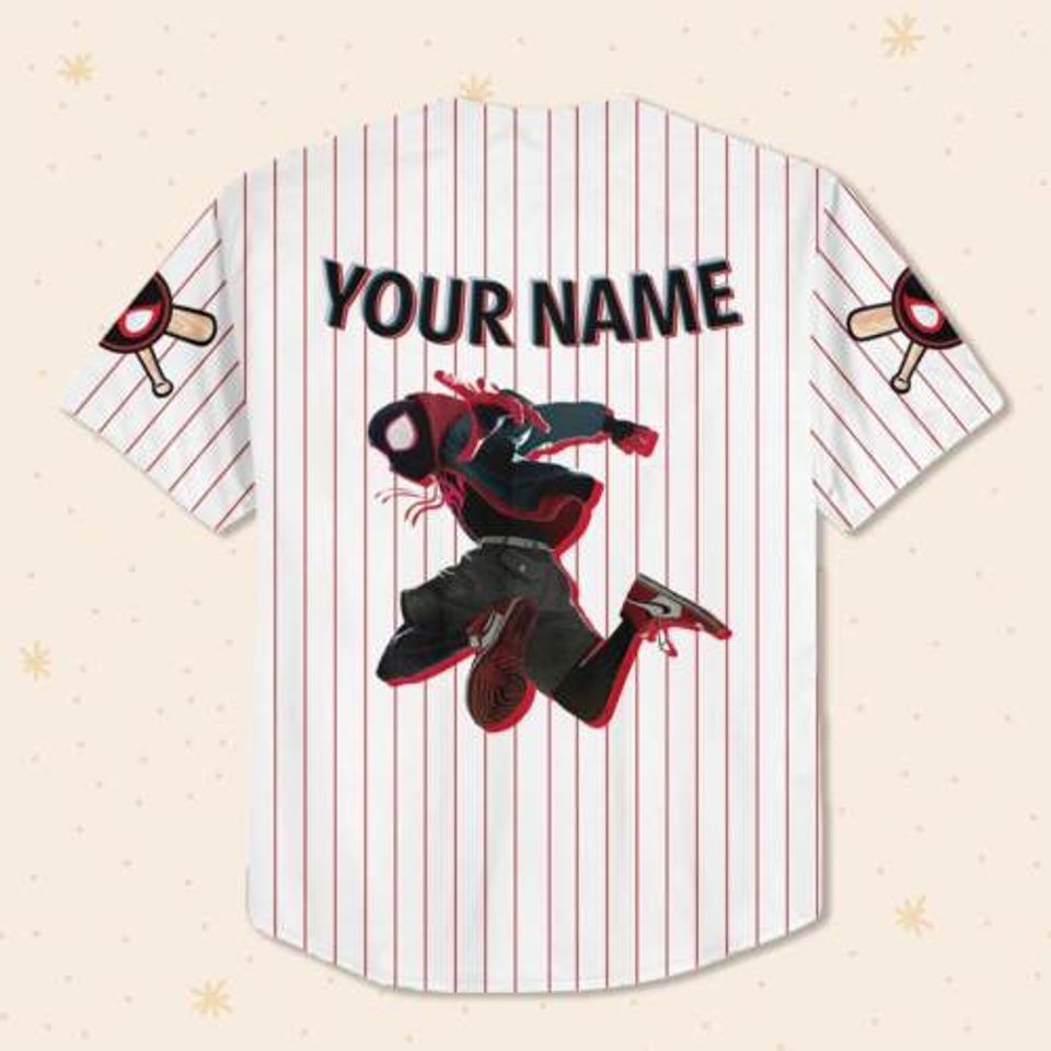 Custom Mile Red v3 Jersey Personalized Text Jersey Custom Spider Baseball Jersey