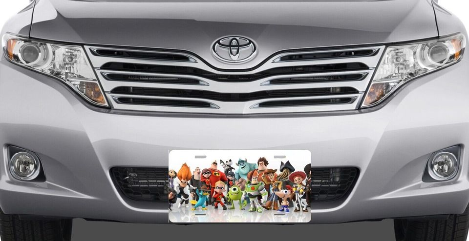 Piaxar Sully Buzz Jack Mike Ralph - Disney License Plate
