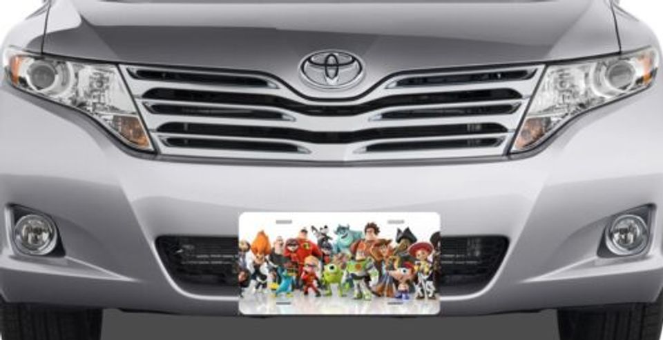 Piaxar Sully Buzz Jack Mike Ralph - Disney License Plate