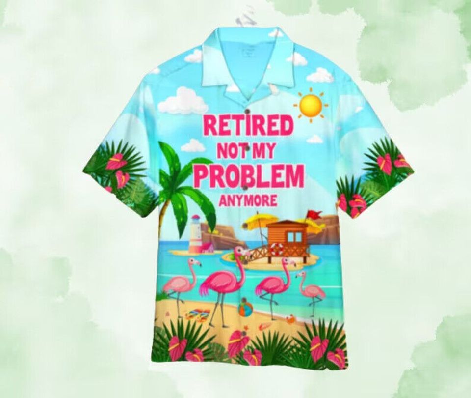 Flamingo Summer Aloha Beach All Over Print 3D Hawaiian Shirt