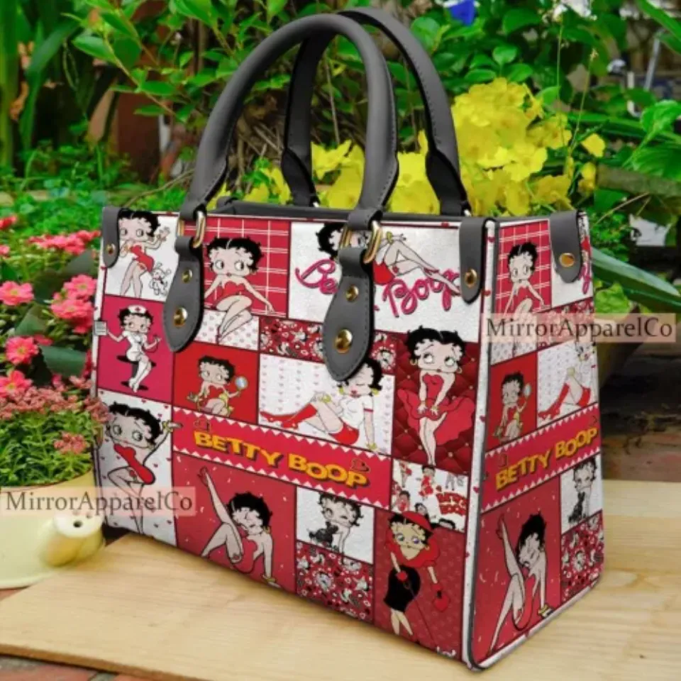 Personalized Betty Boop HandbagCartoon Betty Boop Gift Handbag