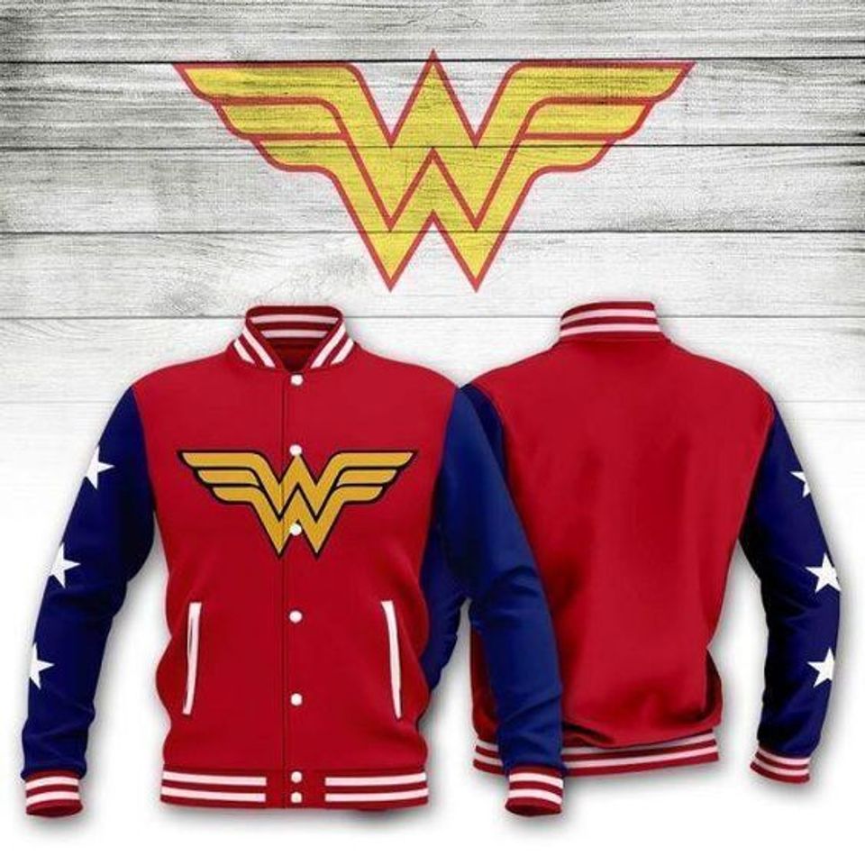Wonder Woman Baseball Jacket, Superhero Jacket