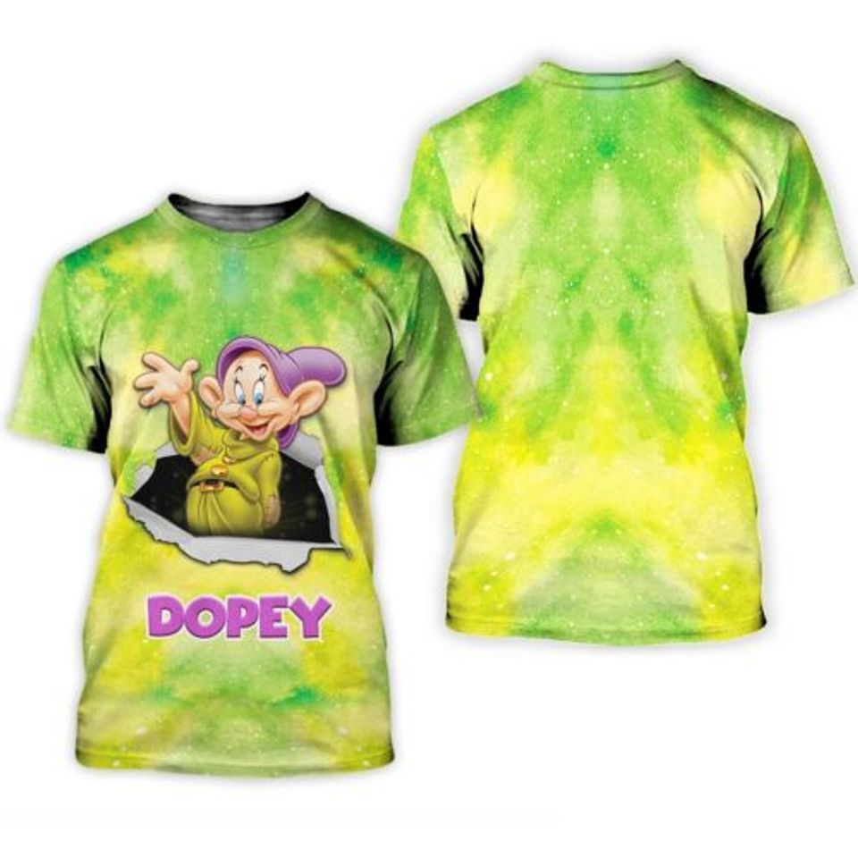 Dopey Cracking Galaxy Pattern Mother's Day Birthday Tshirt 3D Printed