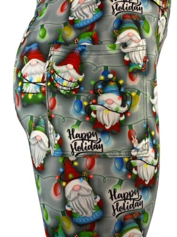Merry & Bright Holiday Gnomes Soft Leggings