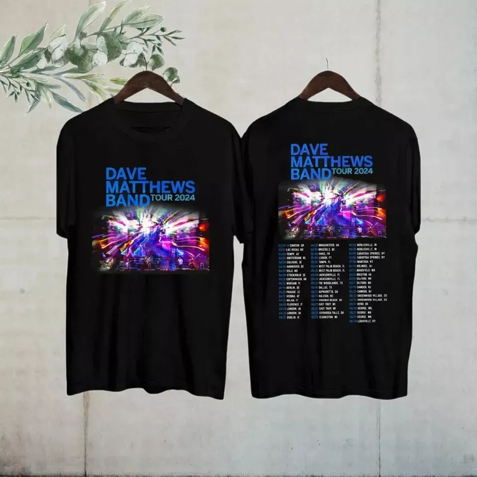 Dave Matthews Band Summer Tour 2024 Shirt, Cotton Short Sleeve Tee, Music Lover Gift