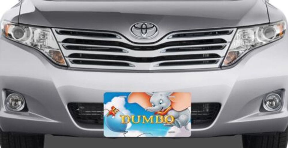 Dumbo Title Screen - Walt Disney License Plate