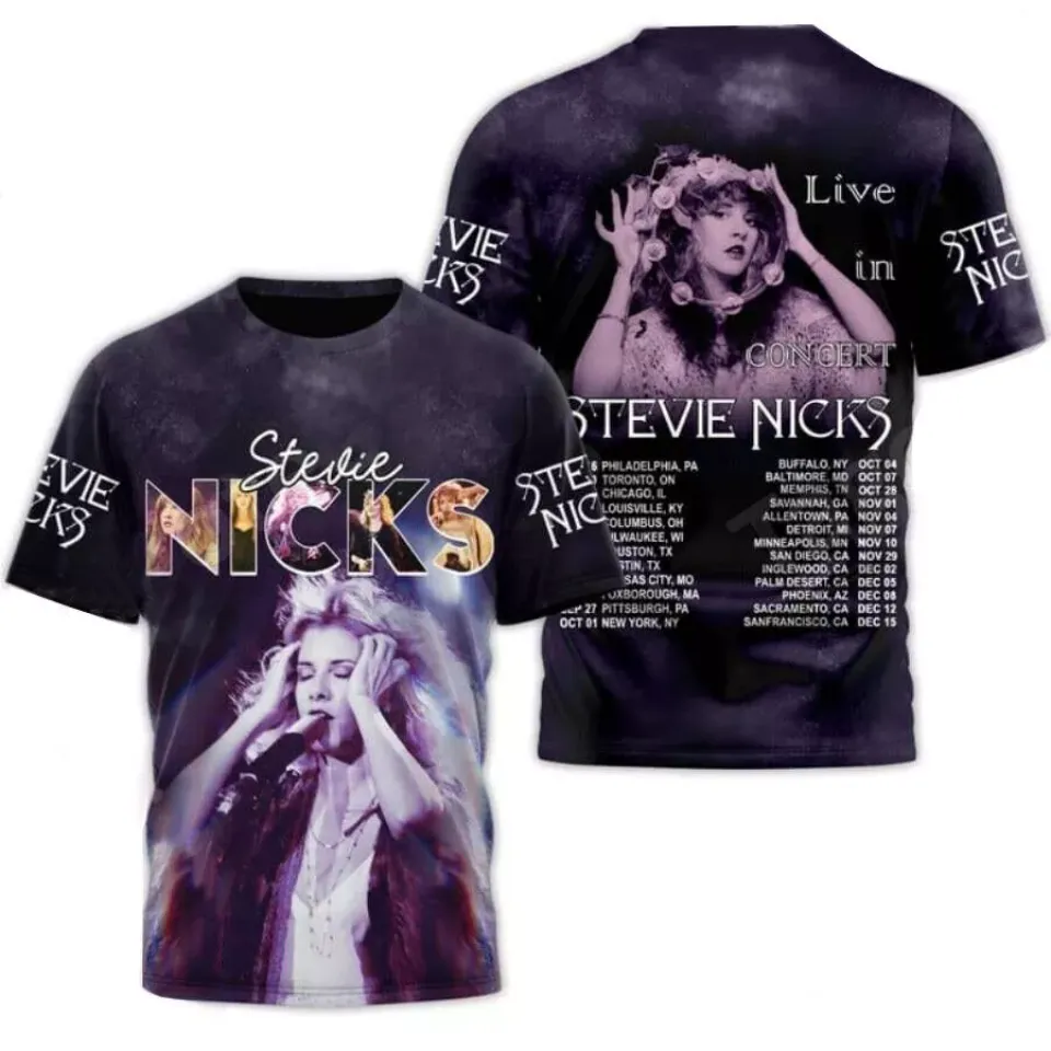 Stevie Nicks Tour 2023 Live In Concert 3D All Over Printed T-Shirt