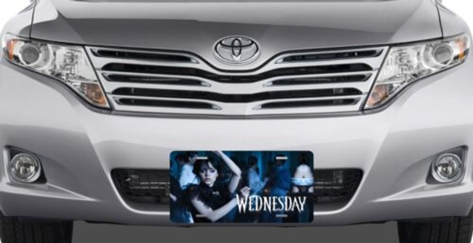 Wednesday Addams Dance License Plate