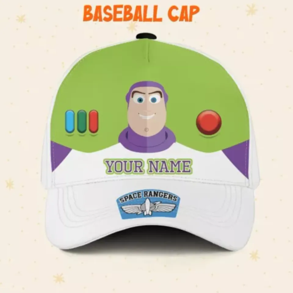 Custom Toy Story Buzz Lightyear Cosplay Logo Cap, Custom Disney Hat, Toy Story