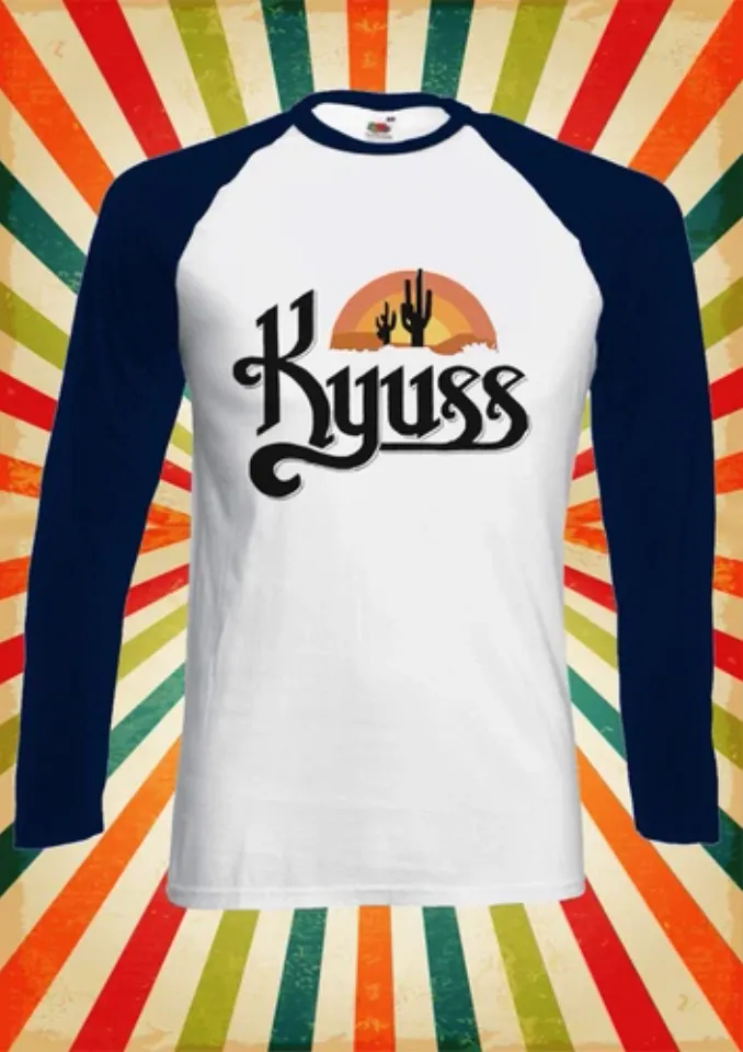 Camiseta Kyuss Band Logo Para Hombre – 100% Algodón, Cuello Redondo, Diseño Básico, Talla L, Estilo Rockero