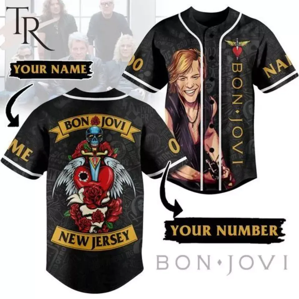 SALE!!_ Personalized Bon Jovi New Jersey Jersey Shirt 3D Gift For Fans