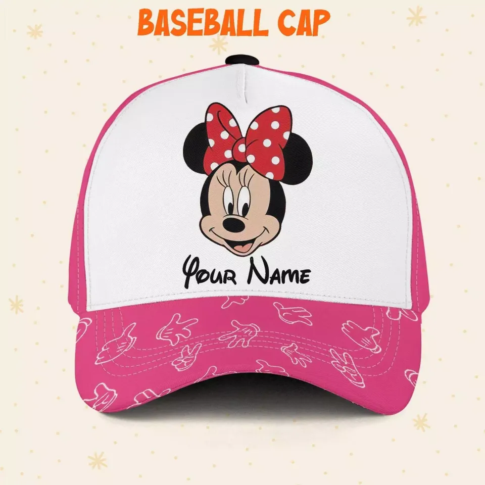 Custom Disney Minnie Friends Team Logo Cap, Disney Castle Family Hat, Disney Hat