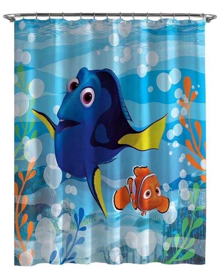 Finding Dory Disney Shower Curtain, Disney Bathroom Decor