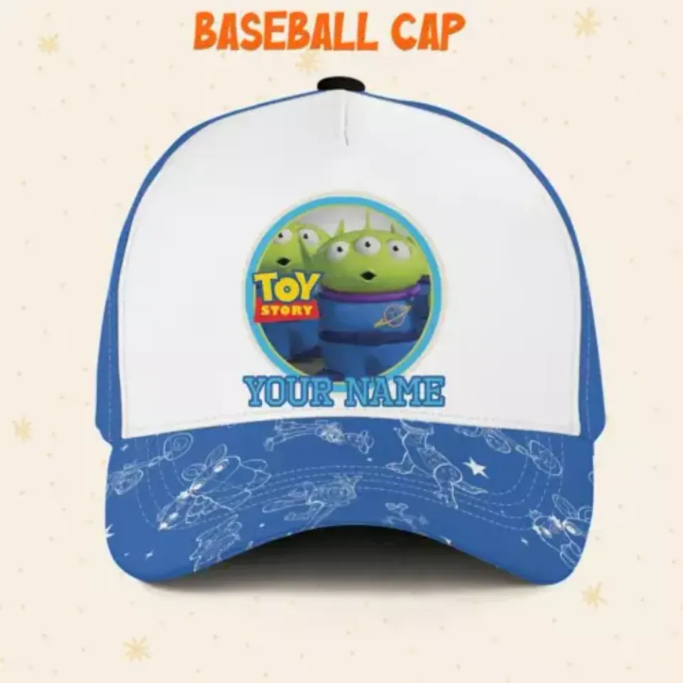 Custom Toy Story Aliens Team Logo Cap, Custom Disney Hat, Toy Story Baseball Cap